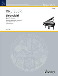 Kreisler Liebesleid Rachmaninoff Piano Sheet Music Songbook