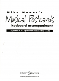 Musical Postcards Mower Keyboard Accomps Sheet Music Songbook