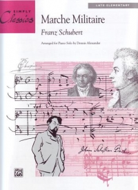 Schubert Marche Militaire Simply Classics Sheet Music Songbook