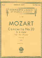 Mozart Concerto K488 No 23 Amaj 2 Piano Score Sheet Music Songbook