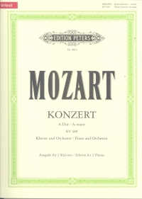 Mozart Concerto K488 No 23 Amaj Sheet Music Songbook