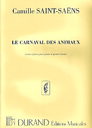 Saint-saens Carnival Of The Animals (piano Duet) Sheet Music Songbook