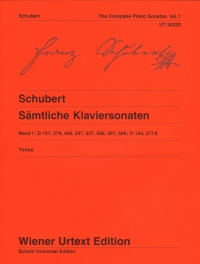 Schubert Sonatas Complete Vol 1 Tirimo Piano Sheet Music Songbook