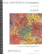 Bach Jesu Joy Of Mans Desiring Johnson Piano Duet Sheet Music Songbook