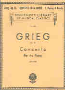 Grieg Concerto Op16 Amin Two Piano 4 Hands Sheet Music Songbook