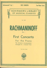 Rachmaninoff Concerto No 1 Op1 2 Pf/4 Hnd Sheet Music Songbook