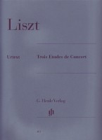 Liszt Etudes De Concert (3) Piano Sheet Music Songbook