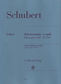 Schubert Sonata Amin Op143 D784 Mies Piano Sheet Music Songbook