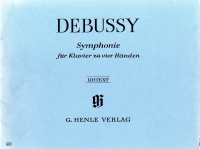 Debussy Symphony Piano Duet Sheet Music Songbook