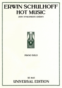 Schulhoff Hot Music 10 Syncopated Studies Piano Sheet Music Songbook