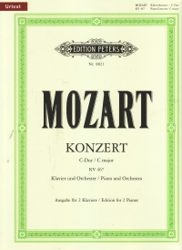 Mozart Concerto K467 C 2 Pianos Sheet Music Songbook