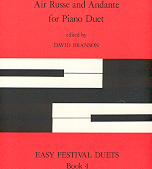 Field Air Russe & Andante Easy Festival Duets Bk 4 Sheet Music Songbook