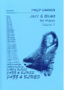Jazz & Blues For Piano Vol 1 Cannon Sheet Music Songbook