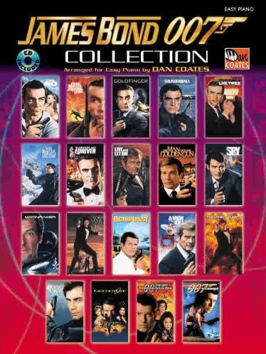 James Bond 007 Collection Easy Piano Book & Cd Sheet Music Songbook