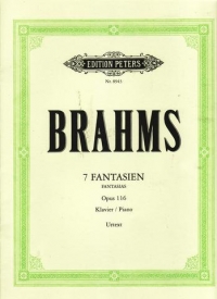 Brahms 7 Fantasies Op 116 Piano Sheet Music Songbook