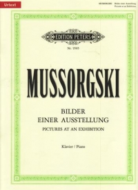 Mussorgsky Pictures At An Exhibition Urtext Piano Sheet Music Songbook