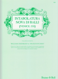 Intabolatua Nova Di Ballo Dart Oxenbury Piano Sheet Music Songbook