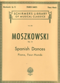 Moszkowski 5 Spanish Dances Op12 2pns 4 Hnds Sheet Music Songbook