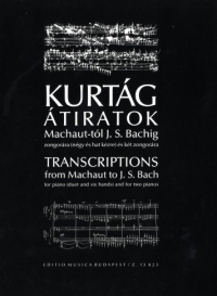 Kurtag Transcriptions From Machaut To Bach Sheet Music Songbook