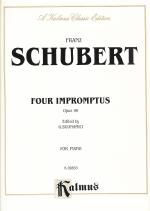 Schubert Impromptus (4) Op90 Buonamici Piano Sheet Music Songbook