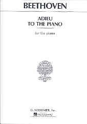 Beethoven Adieux To The Piano Sheet Music Songbook