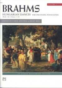 Brahms Hungarian Dances Vol 1 Piano Duet Sheet Music Songbook
