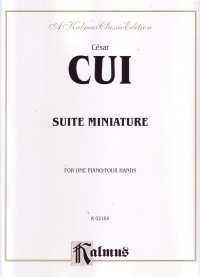 Cui Suite Miniature Piano Duet Sheet Music Songbook