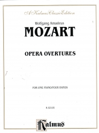Mozart Opera Overtures Piano Duet Sheet Music Songbook
