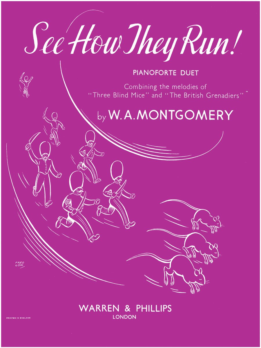Montgomery See How They Run Piano Duet Sheet Music Songbook