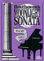 Beethoven Moonlight Sonata 1st Movement Piano Sheet Music Songbook
