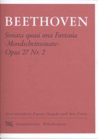 Beethoven Sonata Moonlight C Minor Op27 No 2 Piano Sheet Music Songbook