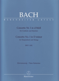 Bach Concerto No 1 Dmin Bwv1052 2 Pianos Sheet Music Songbook