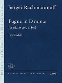 Rachmaninoff Fugue Dmin (1891) 1st Edition Piano Sheet Music Songbook