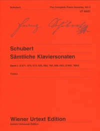 Schubert Sonatas Complete Vol 2 Tirimo Piano Sheet Music Songbook