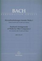 Bach Keyboard Arrangements Of Other Composers 1 Sheet Music Songbook