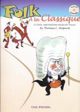 Folk A La Classique Shepard Book & Cd Piano Sheet Music Songbook
