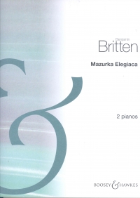 Britten Mazurka Elegiaca Op23 No 2 Piano Duet Sheet Music Songbook
