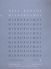 Bartok Mikrokosmos Vol 4 Eng/port/span/jap Sheet Music Songbook