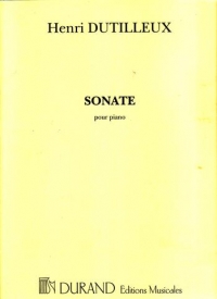 Dutilleux Sonata Piano Sheet Music Songbook