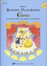 Bastien Play-along Classics Book 1 + Cd Piano Sheet Music Songbook