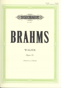 Brahms 5 Waltzes From Op39 Arr By The Composer Sheet Music Songbook