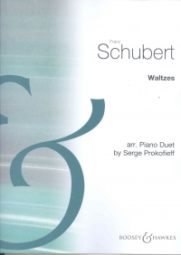 Schubert Waltzes (prokofiev) 2pf 4hd Sheet Music Songbook