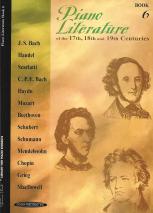 Piano Literature 17/18/19th Centuries Book 6 Sheet Music Songbook