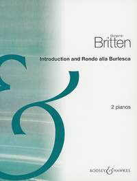 Britten Introduction & Rondo Alla Burlop23/1 2pian Sheet Music Songbook