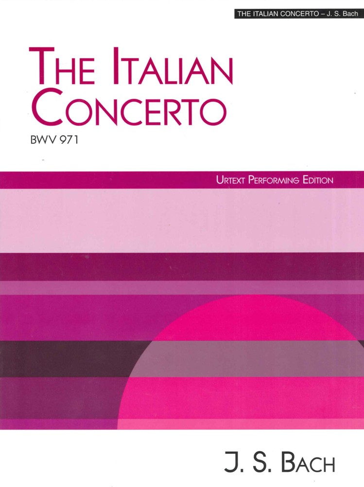 Bach Italian Concerto Bwv971 Urtext Piano Sheet Music Songbook