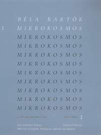 Bartok Mikrokosmos Vol 1 Eng/port/span/jap Sheet Music Songbook
