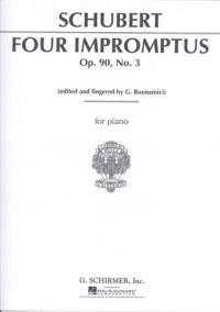 Schubert Impromptu Op90 No 3 Sheet Music Songbook