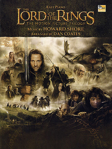 Lord Of The Rings Trilogy Dan Coates Easy Piano Sheet Music Songbook