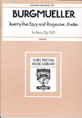 Burgmuller Studies Op100 (25 Easy & Progressive) Sheet Music Songbook