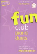 Fun Club Piano Duets Grade 1-2 Haughton Book/cd Sheet Music Songbook